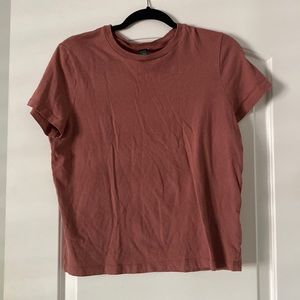 dusty pink t shirt